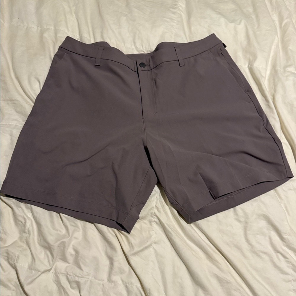 lululemon athletica Men's Gray Flat Front Shorts